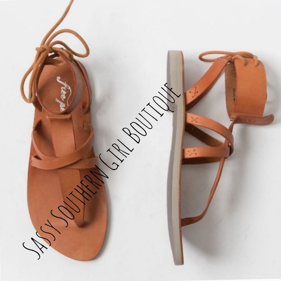 🆕⭐ Free People Burnt Tan Leather Sandals - Picture 7 of 15